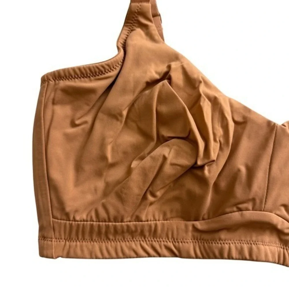 COSABELLA tan free cut micro curvy‎ Wirefree bralette size  tre large NWT